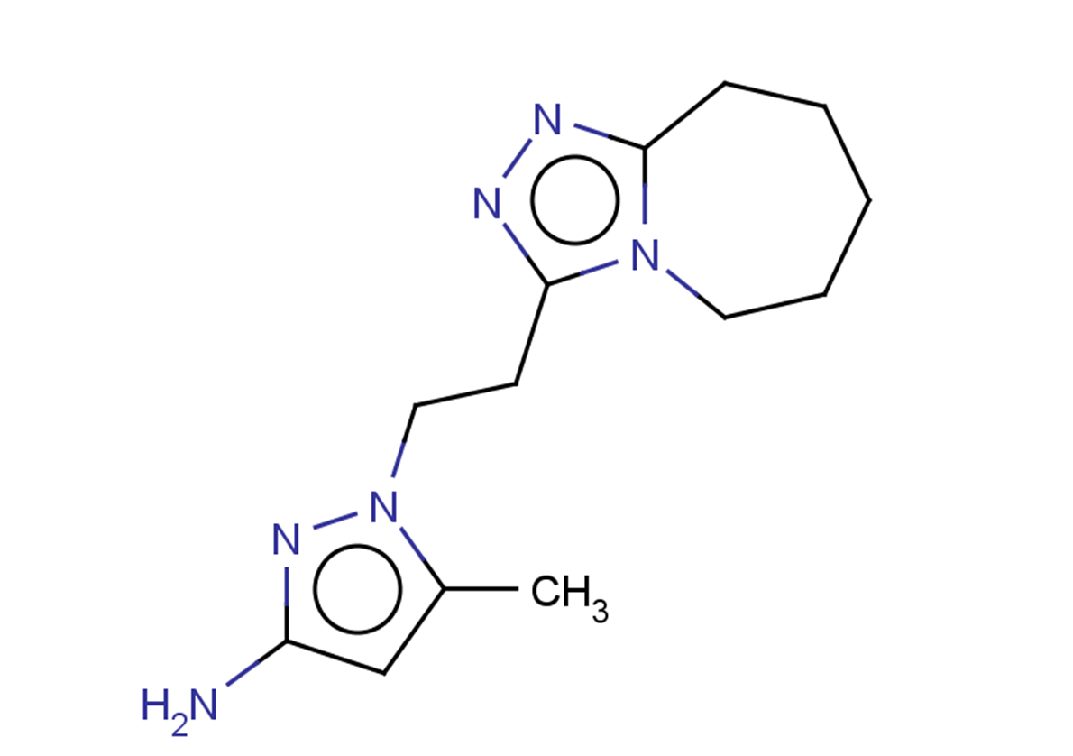 5-methyl-1-(2-{5H,6H,7H,8H,9H-[1,2,4]triazolo[4,3-a]azepin-3-yl}ethyl)-1H-pyrazol-3-amine