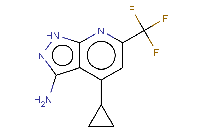 4-cyclopropyl-6-(trifluoromethyl)-1H-pyrazolo[3,4-b]pyridin-3-amine