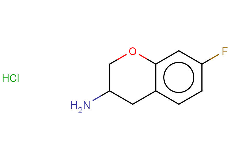 7-fluoro-3,4-dihydro-2H-1-benzopyran-3-amine hydrochloride