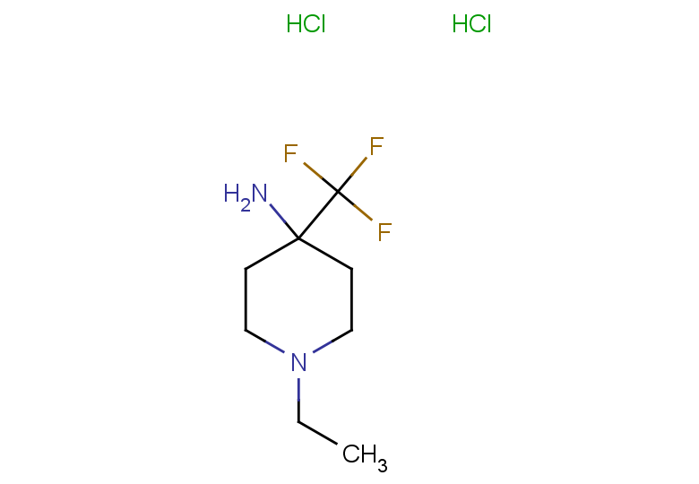 1-ethyl-4-(trifluoromethyl)piperidin-4-amine dihydrochloride