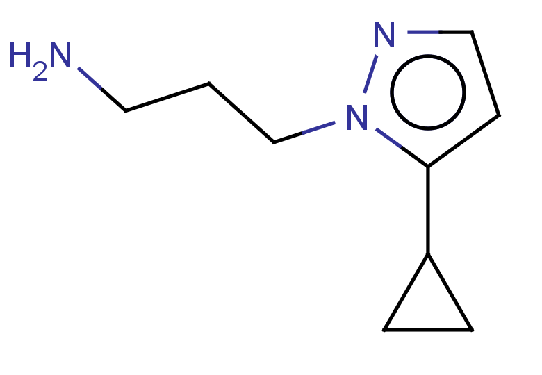 3-(5-cyclopropyl-1H-pyrazol-1-yl)propan-1-amine