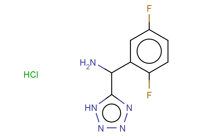 (2,5-difluorophenyl)(1H-1,2,3,4-tetrazol-5-yl)methanamine hydrochloride