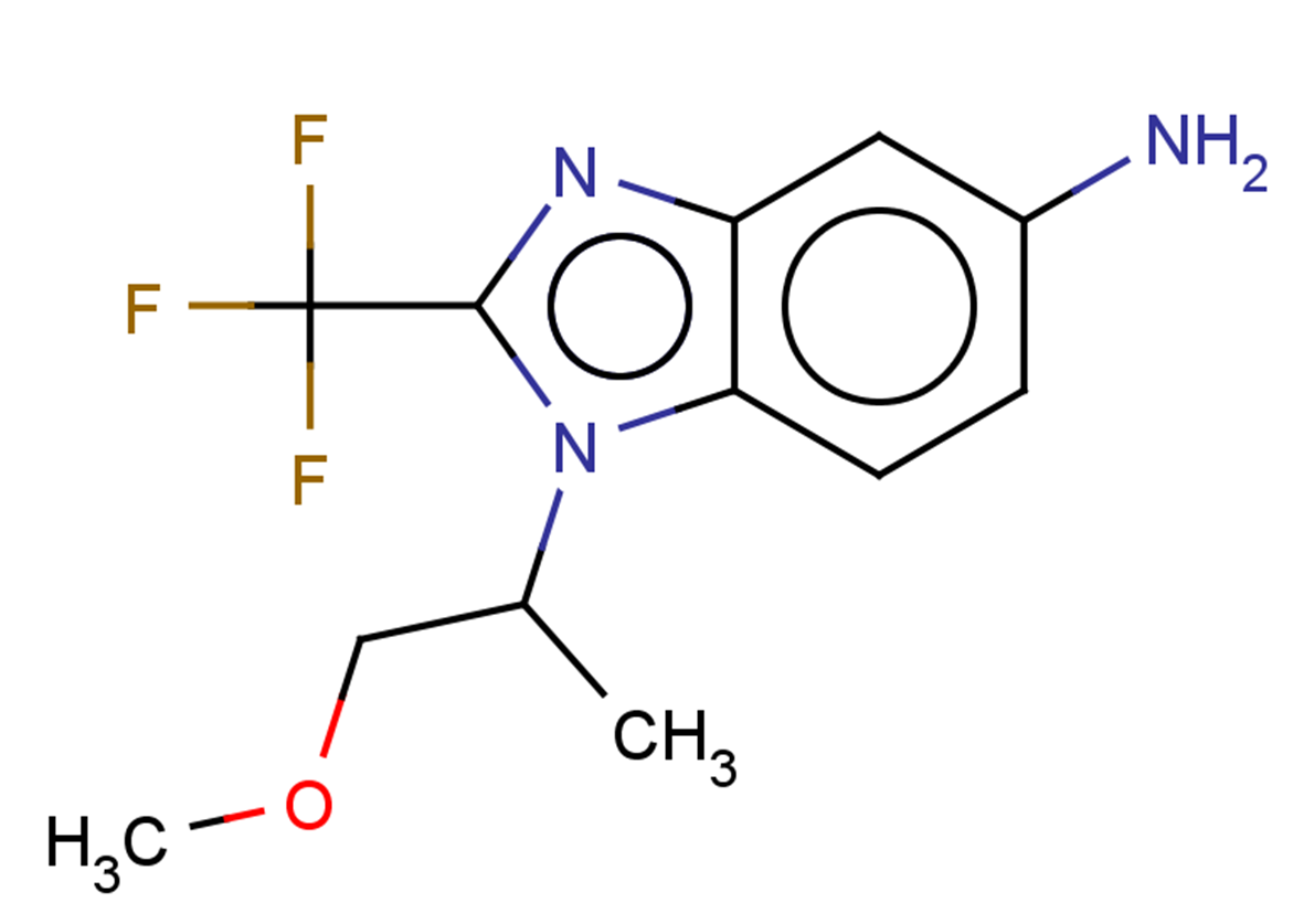 1-(1-methoxypropan-2-yl)-2-(trifluoromethyl)-1H-1,3-benzodiazol-5-amine