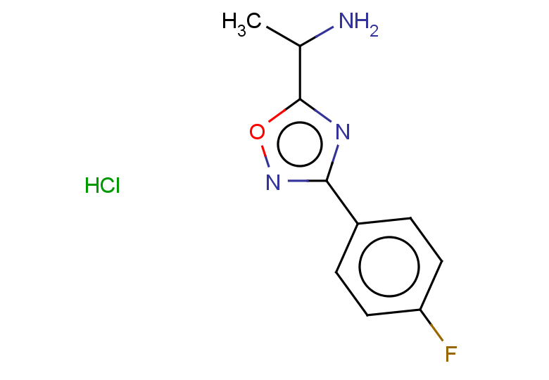 1-[3-(4-fluorophenyl)-1,2,4-oxadiazol-5-yl]ethan-1-amine hydrochloride