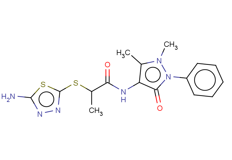 2-[(5-amino-1,3,4-thiadiazol-2-yl)sulfanyl]-N-(1,5-dimethyl-3-oxo-2-phenyl-2,3-dihydro-1H-pyrazol-4-yl)propanamide