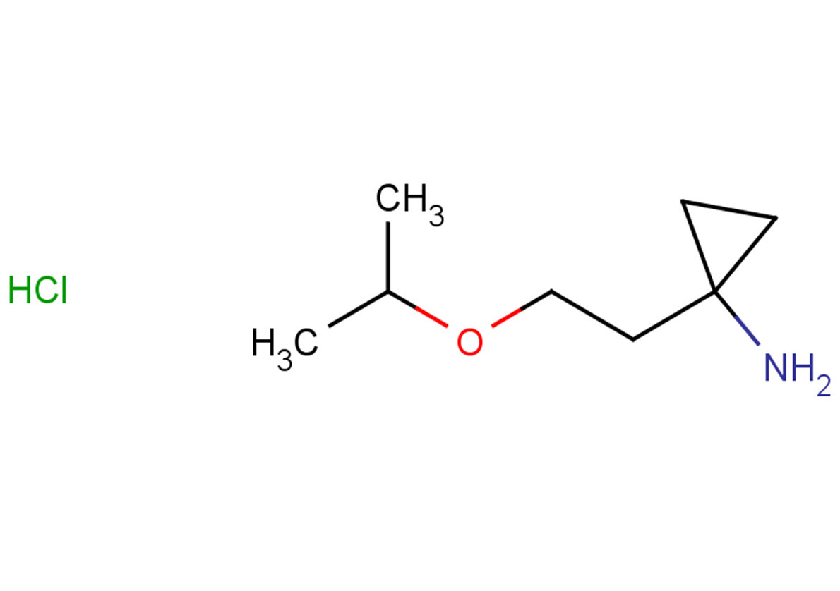 1-[2-(propan-2-yloxy)ethyl]cyclopropan-1-amine hydrochloride
