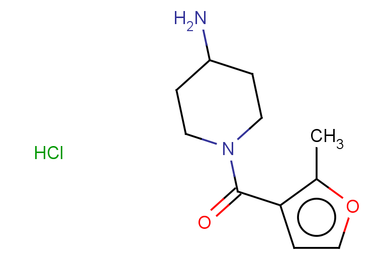 1-(2-methylfuran-3-carbonyl)piperidin-4-amine hydrochloride