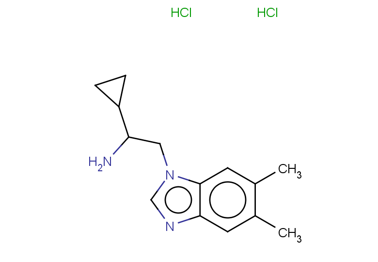 1-cyclopropyl-2-(5,6-dimethyl-1H-1,3-benzodiazol-1-yl)ethan-1-amine dihydrochloride