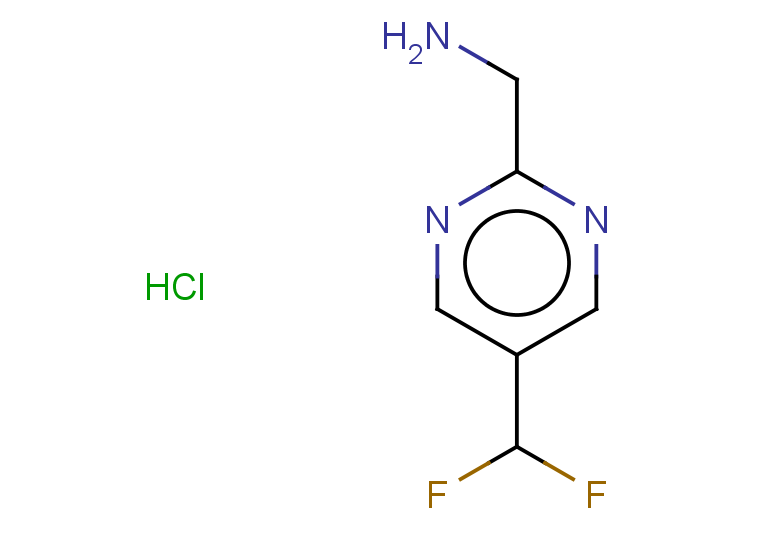 [5-(difluoromethyl)pyrimidin-2-yl]methanamine hydrochloride