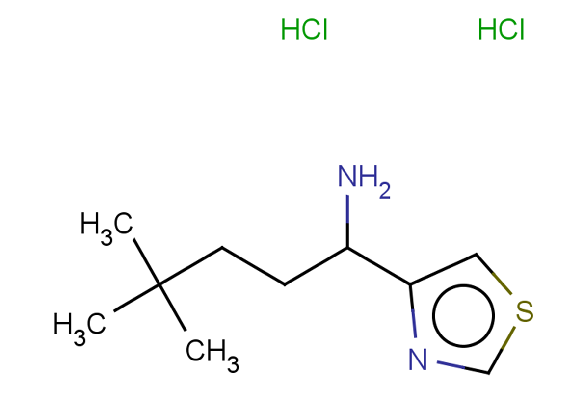 4,4-dimethyl-1-(1,3-thiazol-4-yl)pentan-1-amine dihydrochloride