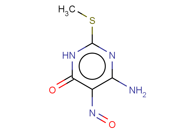 6-amino-2-(methylsulfanyl)-5-nitroso-3,4-dihydropyrimidin-4-one