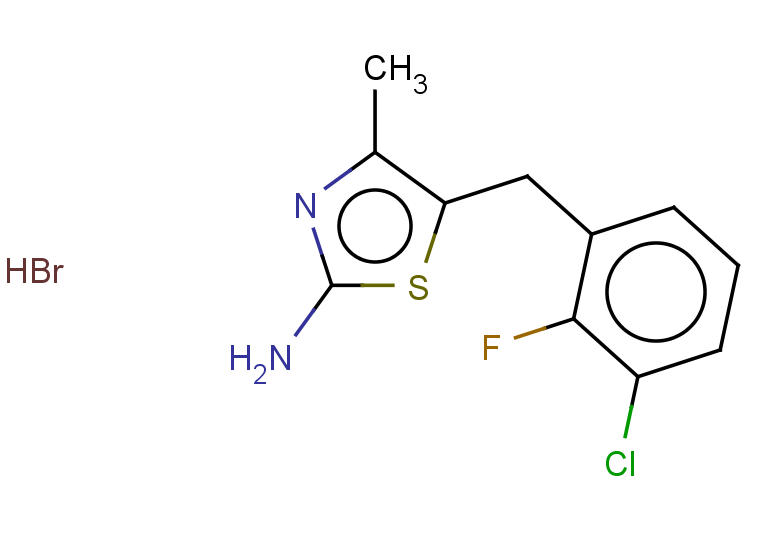 5-[(3-chloro-2-fluorophenyl)methyl]-4-methyl-1,3-thiazol-2-amine hydrobromide
