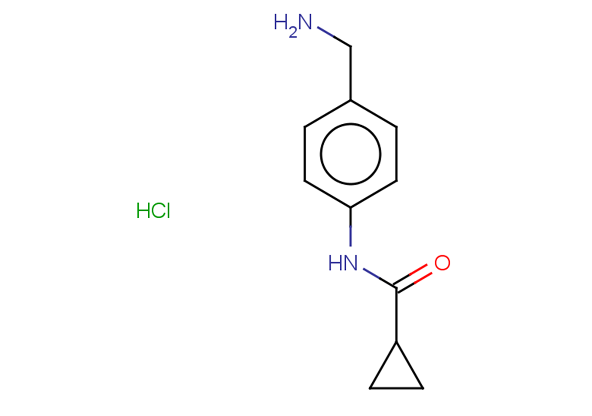 N-[4-(aminomethyl)phenyl]cyclopropanecarboxamide hydrochloride