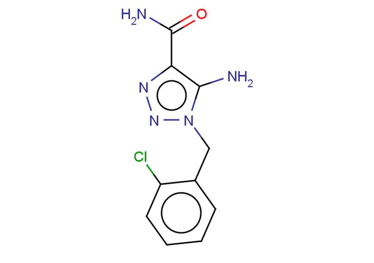 5-amino-1-[(2-chlorophenyl)methyl]-1H-1,2,3-triazole-4-carboxamide