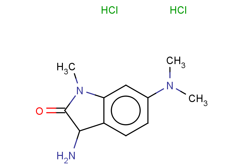 3-amino-6-(dimethylamino)-1-methyl-2,3-dihydro-1H-indol-2-one dihydrochloride