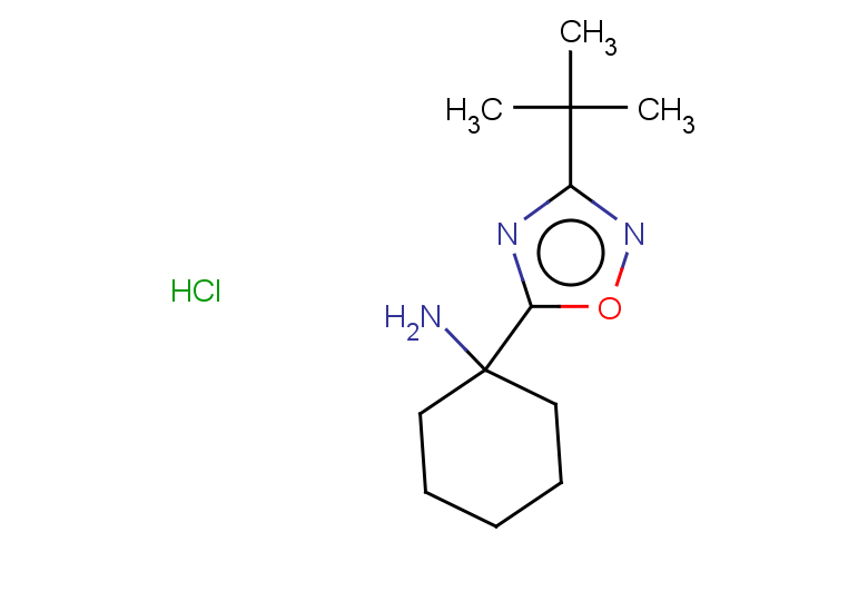 1-(3-tert-butyl-1,2,4-oxadiazol-5-yl)cyclohexan-1-amine hydrochloride