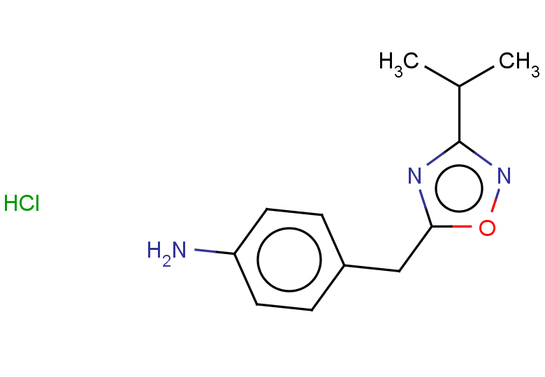 4-{[3-(propan-2-yl)-1,2,4-oxadiazol-5-yl]methyl}aniline hydrochloride