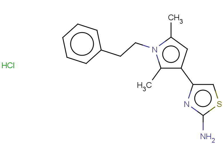 4-[2,5-dimethyl-1-(2-phenylethyl)-1H-pyrrol-3-yl]-1,3-thiazol-2-amine hydrochloride