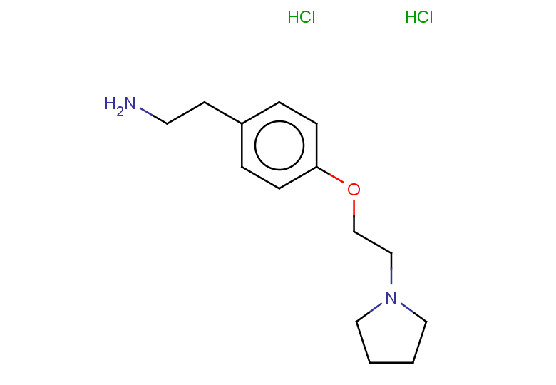 2-{4-[2-(pyrrolidin-1-yl)ethoxy]phenyl}ethan-1-amine dihydrochloride