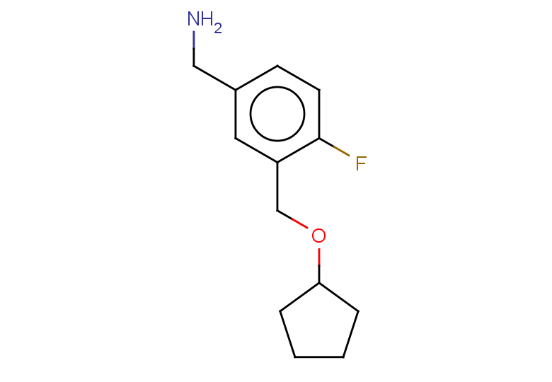 {3-[(cyclopentyloxy)methyl]-4-fluorophenyl}methanamine