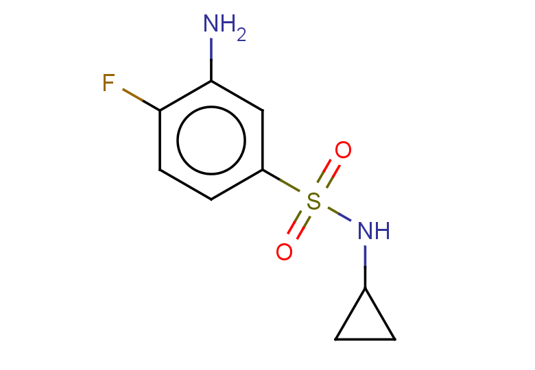 3-amino-N-cyclopropyl-4-fluorobenzene-1-sulfonamide