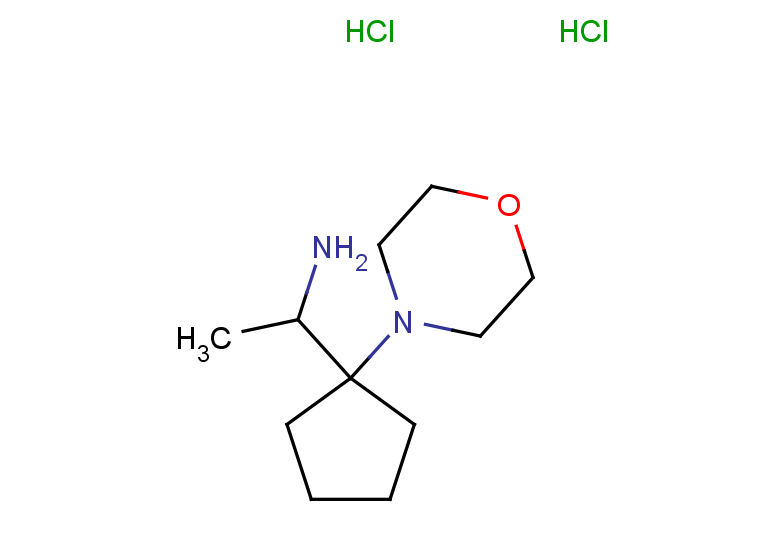 1-[1-(morpholin-4-yl)cyclopentyl]ethan-1-amine dihydrochloride