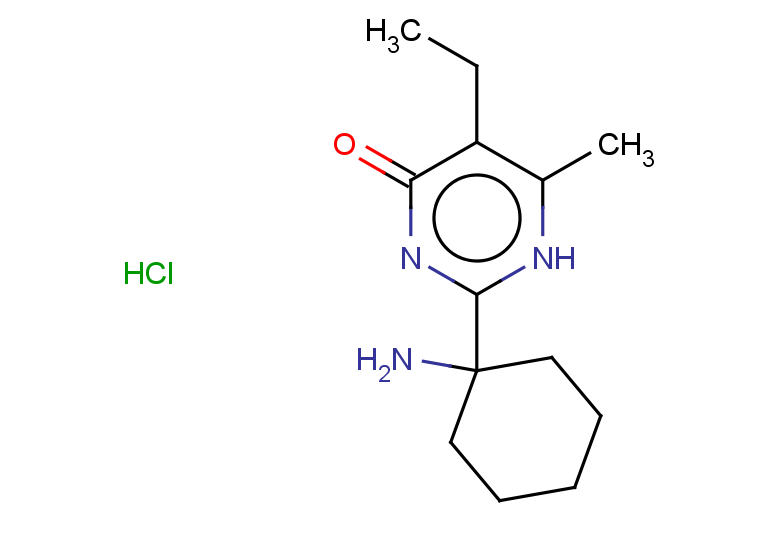 2-(1-aminocyclohexyl)-5-ethyl-6-methyl-1,4-dihydropyrimidin-4-one hydrochloride