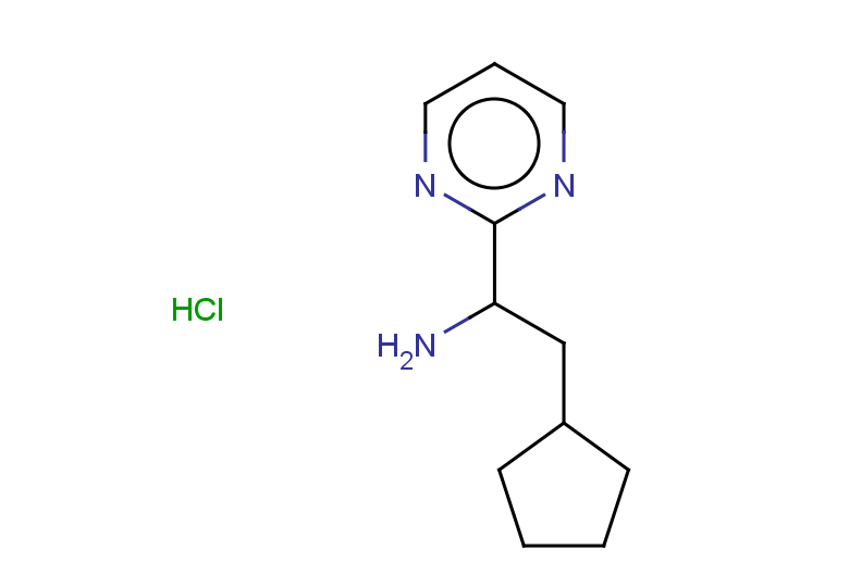 2-cyclopentyl-1-(pyrimidin-2-yl)ethan-1-amine hydrochloride