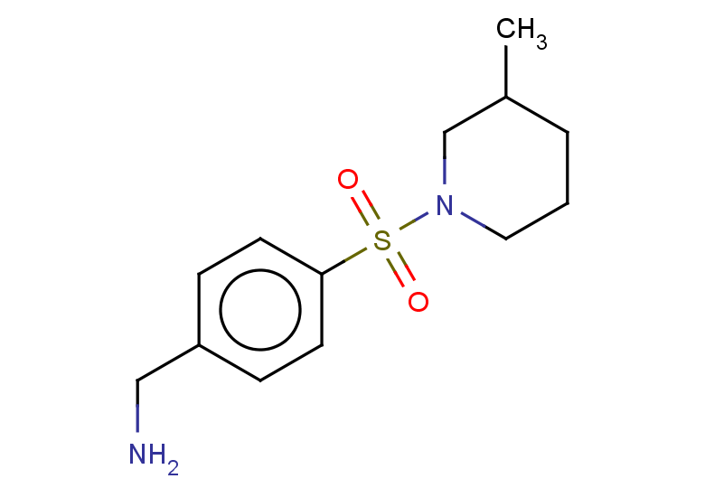 {4-[(3-methylpiperidin-1-yl)sulfonyl]phenyl}methanamine