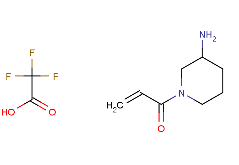 1-(3-aminopiperidin-1-yl)prop-2-en-1-one, trifluoroacetic acid