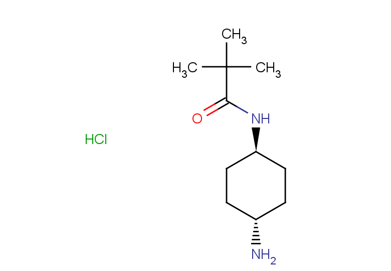 2,2-dimethyl-N-[4-aminocyclohexyl]propanamide hydrochloride, trans