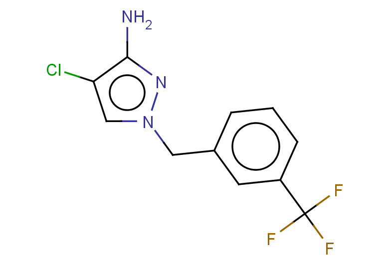 4-chloro-1-{[3-(trifluoromethyl)phenyl]methyl}-1H-pyrazol-3-amine