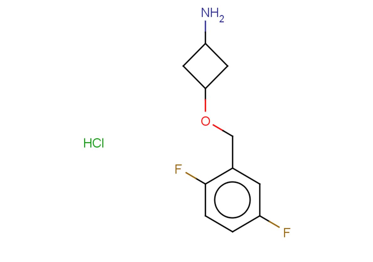 3-[(2,5-difluorophenyl)methoxy]cyclobutan-1-amine hydrochloride, Mixture of diastereomers