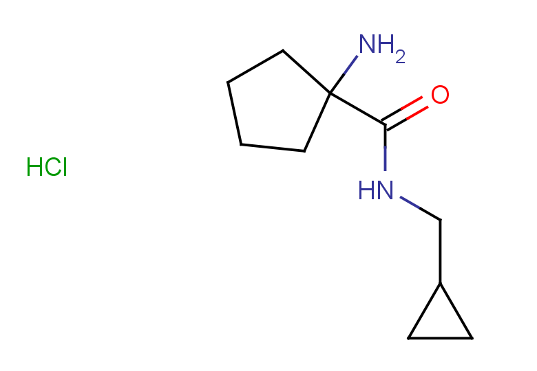 1-amino-N-(cyclopropylmethyl)cyclopentane-1-carboxamide hydrochloride