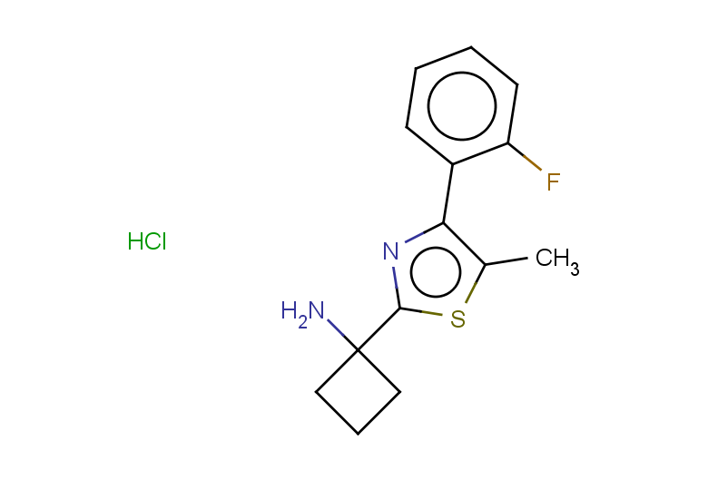 1-[4-(2-fluorophenyl)-5-methyl-1,3-thiazol-2-yl]cyclobutan-1-amine hydrochloride