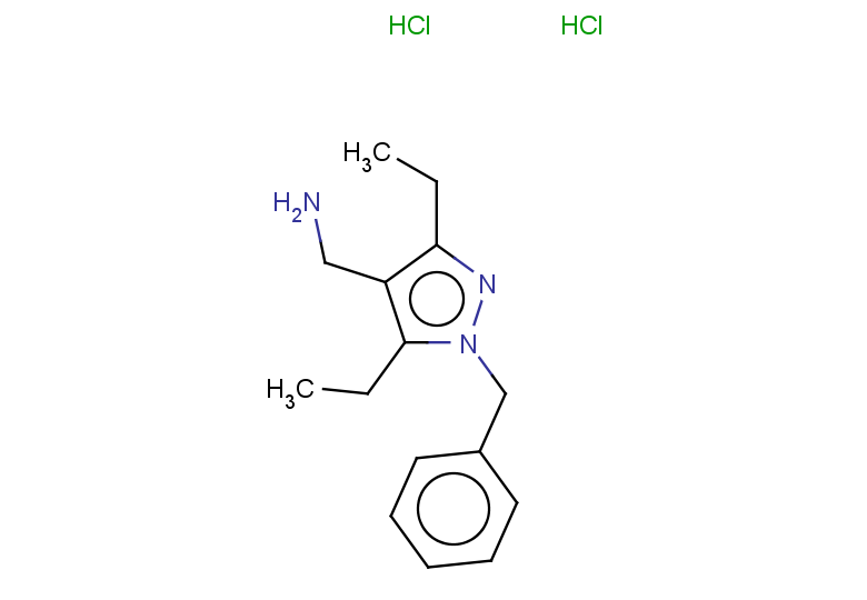 (1-benzyl-3,5-diethyl-1H-pyrazol-4-yl)methanamine dihydrochloride