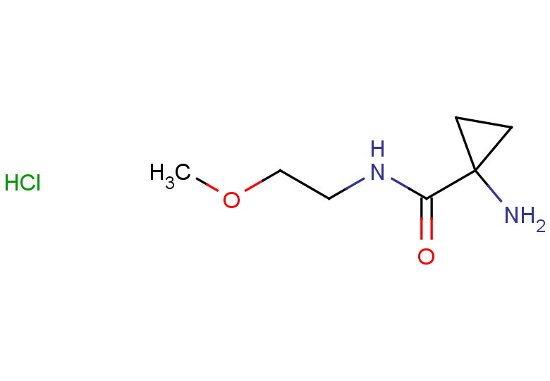 1-amino-N-(2-methoxyethyl)cyclopropane-1-carboxamide hydrochloride