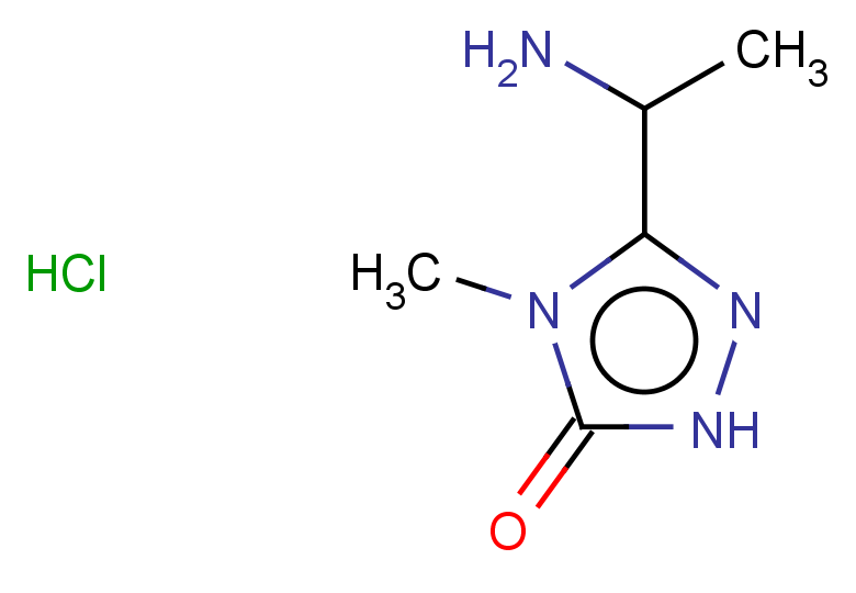 3-(1-aminoethyl)-4-methyl-4,5-dihydro-1H-1,2,4-triazol-5-one hydrochloride