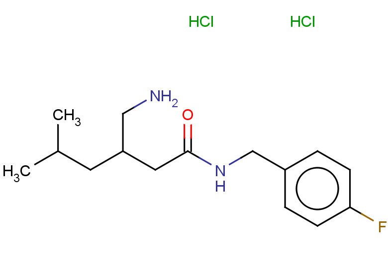 3-(aminomethyl)-N-[(4-fluorophenyl)methyl]-5-methylhexanamide dihydrochloride