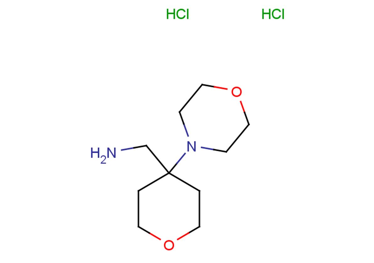 [4-(morpholin-4-yl)oxan-4-yl]methanamine dihydrochloride