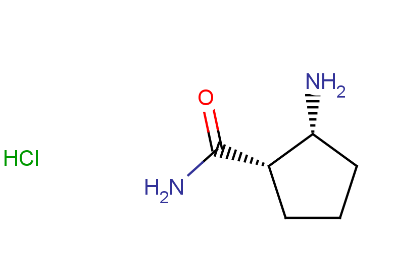 rac-(1R,2S)-2-aminocyclopentane-1-carboxamide hydrochloride, cis