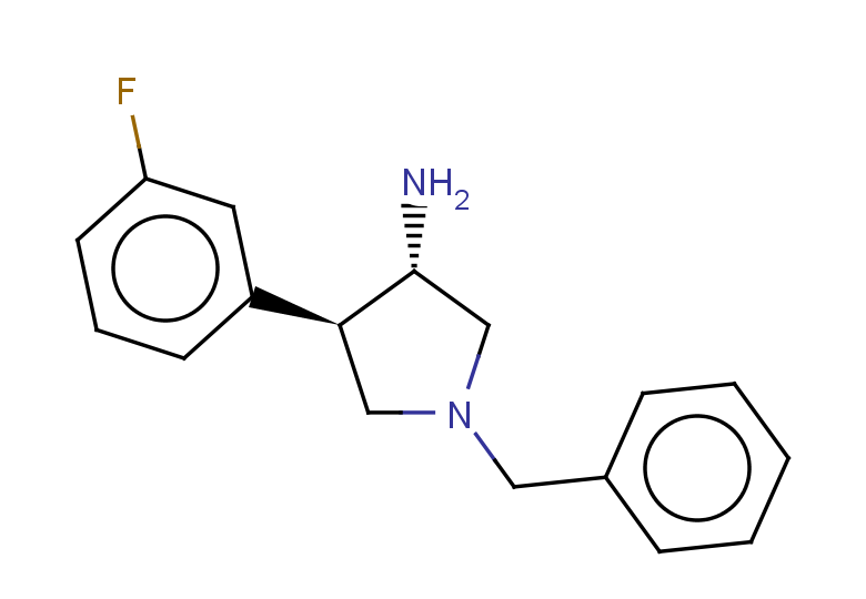 rac-(3R,4S)-1-benzyl-4-(3-fluorophenyl)pyrrolidin-3-amine, trans