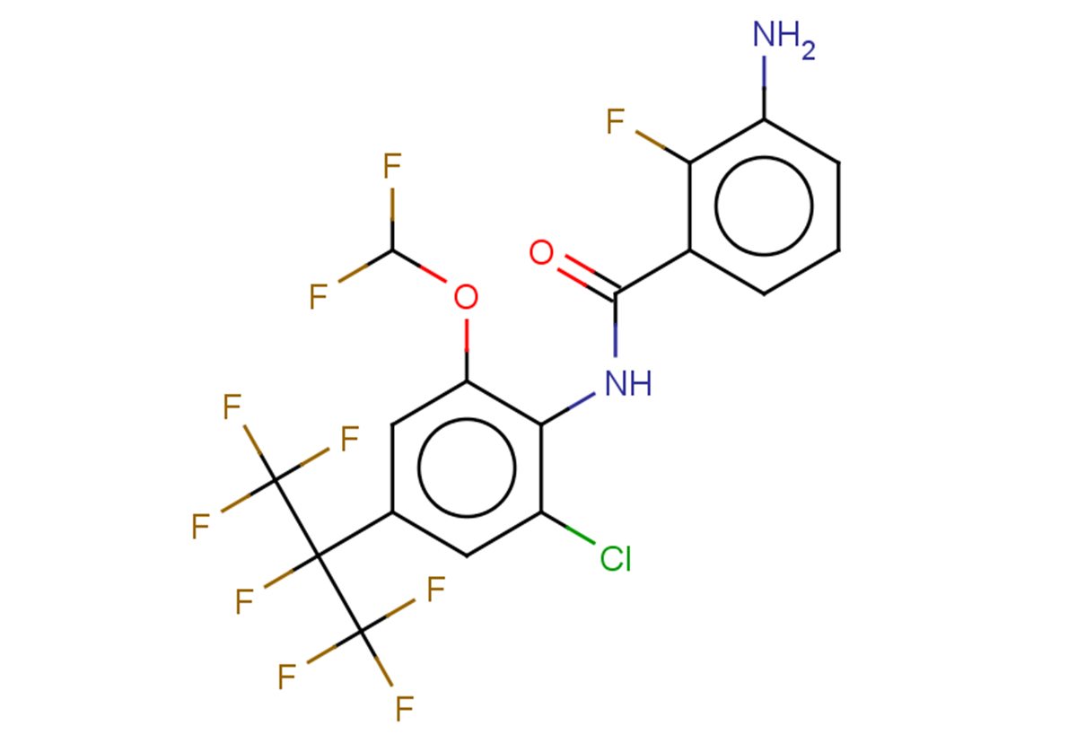 3-amino-N-[2-chloro-6-(difluoromethoxy)-4-(heptafluoropropan-2-yl)phenyl]-2-fluorobenzamide