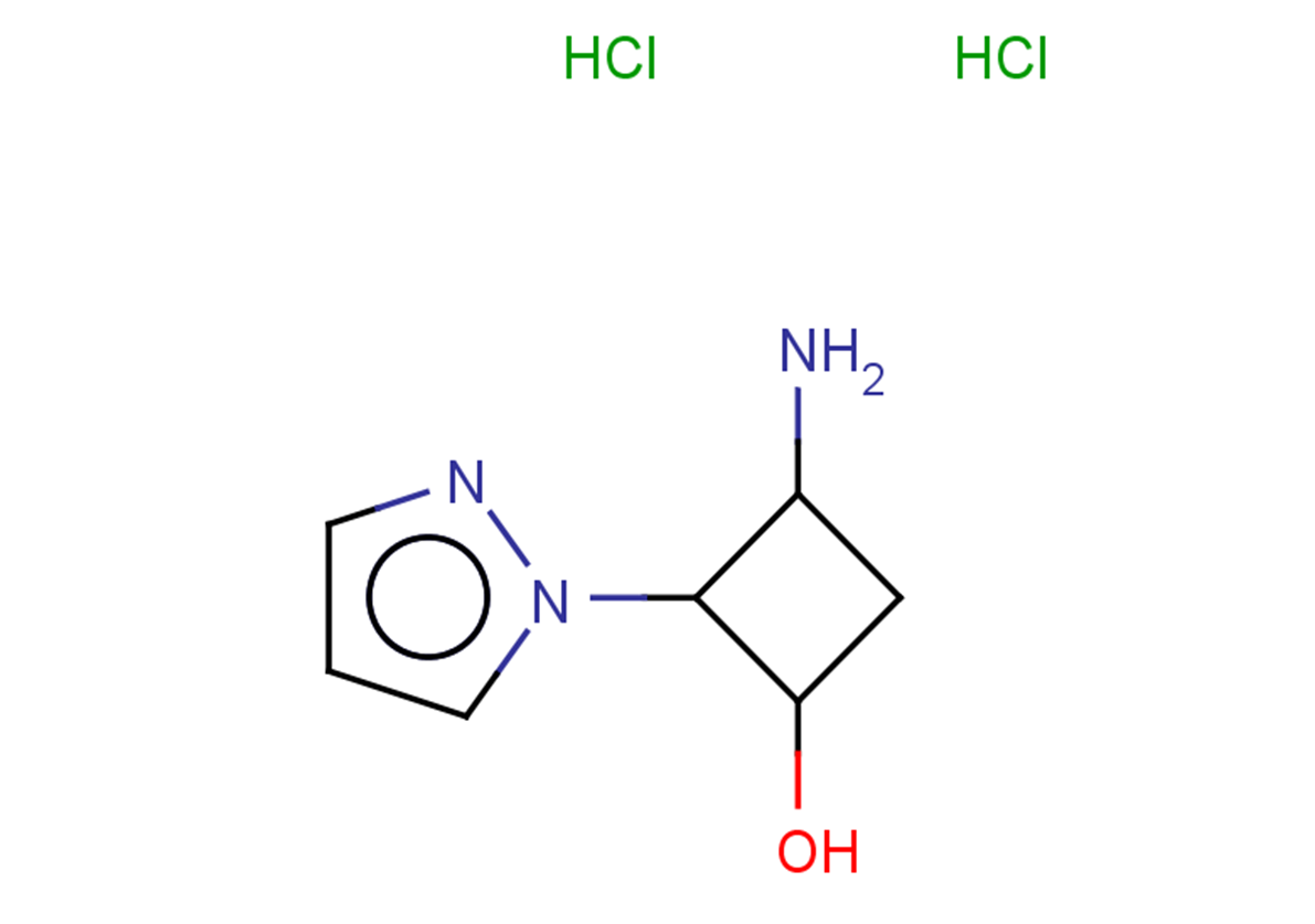 3-amino-2-(1H-pyrazol-1-yl)cyclobutan-1-ol dihydrochloride