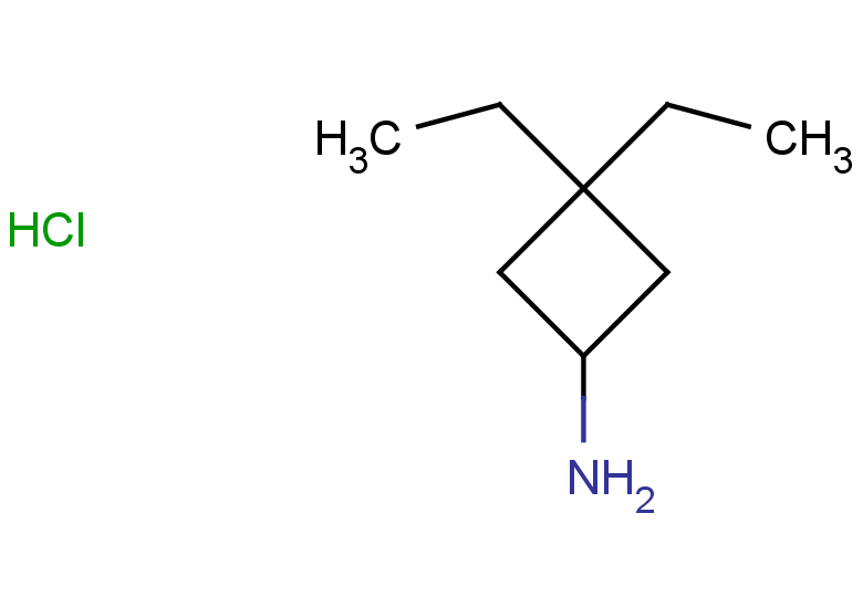 3,3-diethylcyclobutan-1-amine hydrochloride