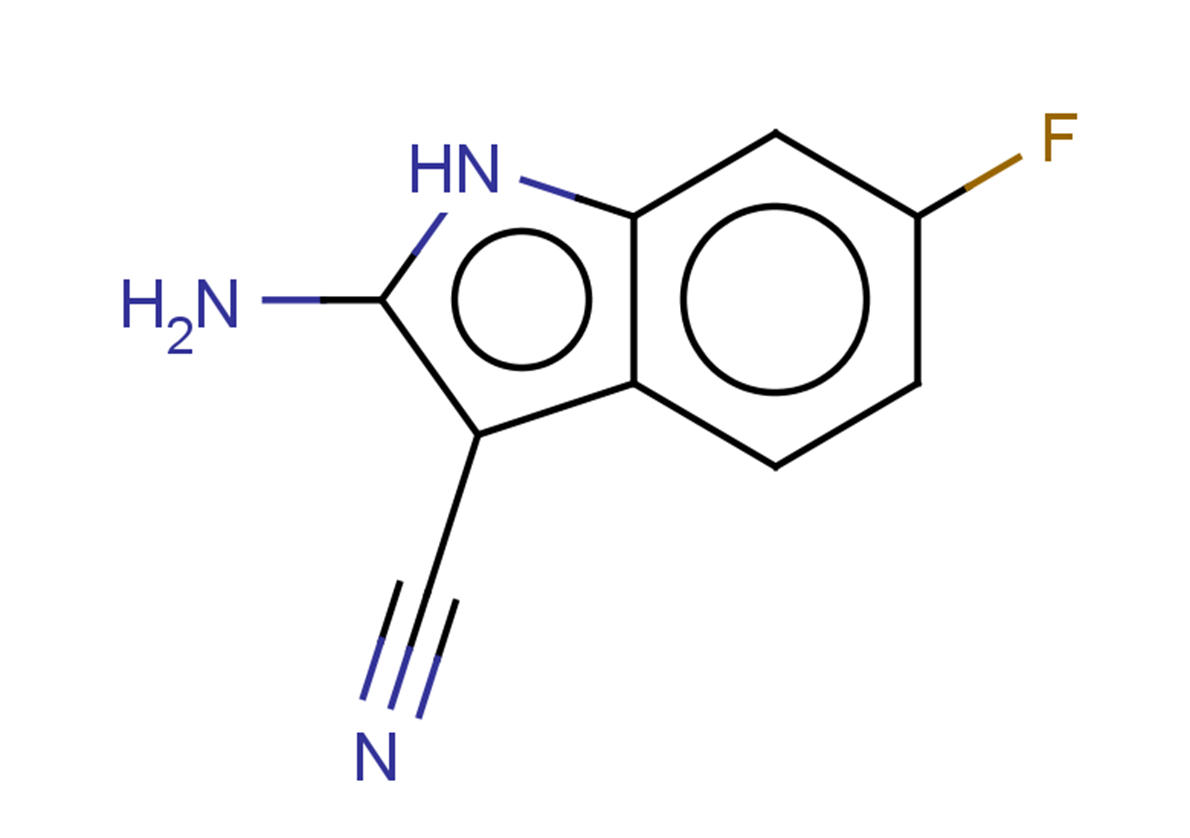 2-amino-6-fluoro-1H-indole-3-carbonitrile