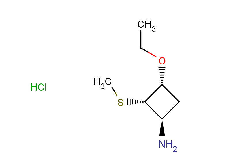 rac-(1R,2S,3R)-3-ethoxy-2-(methylsulfanyl)cyclobutan-1-amine hydrochloride