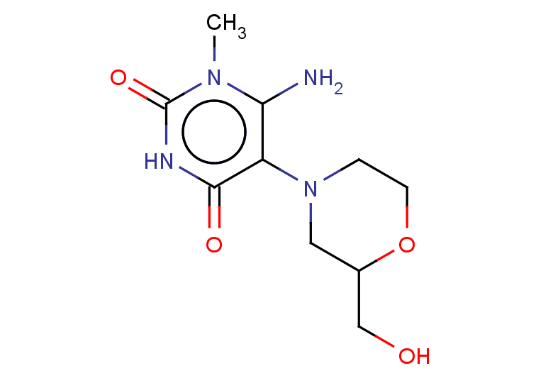 6-amino-5-[2-(hydroxymethyl)morpholin-4-yl]-1-methyl-1,2,3,4-tetrahydropyrimidine-2,4-dione
