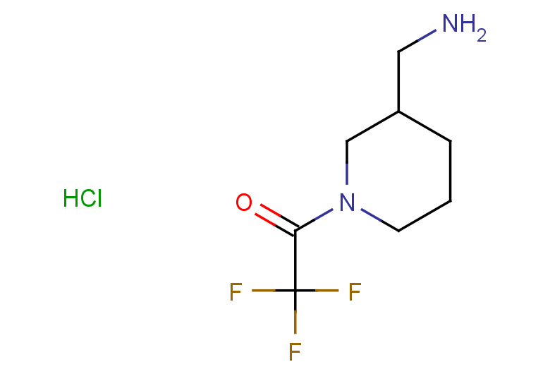 1-[3-(aminomethyl)piperidin-1-yl]-2,2,2-trifluoroethan-1-one hydrochloride