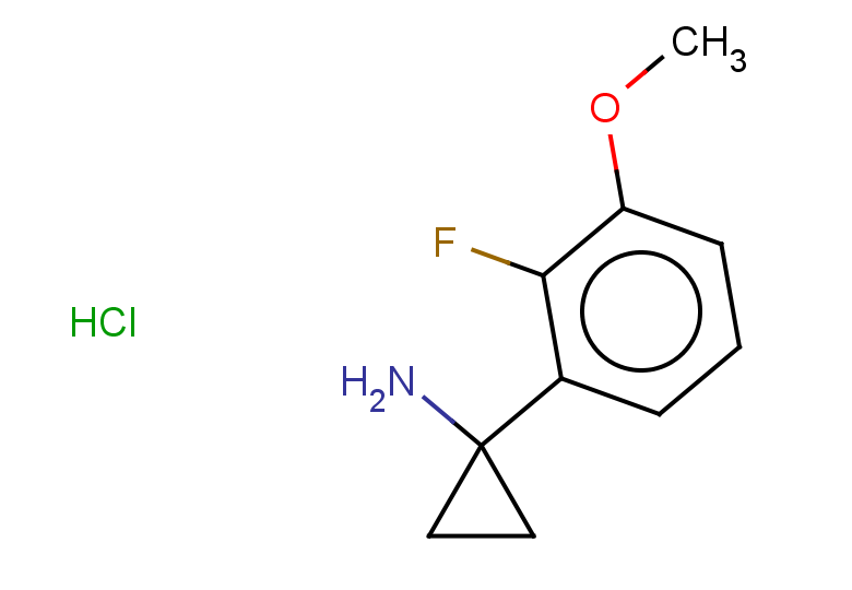 1-(2-fluoro-3-methoxyphenyl)cyclopropan-1-amine hydrochloride
